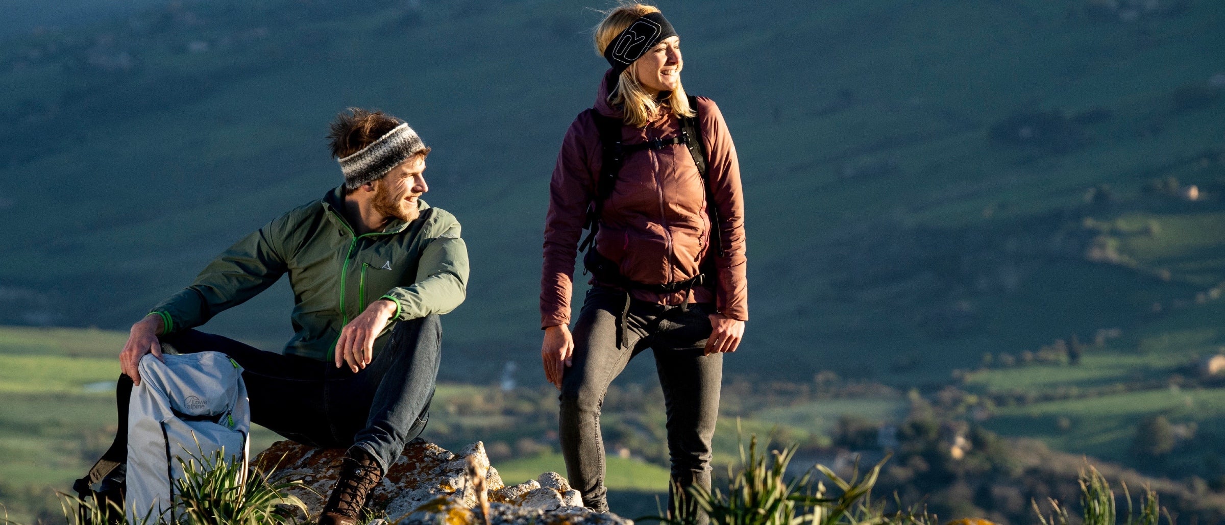 Man and Woman in Hills