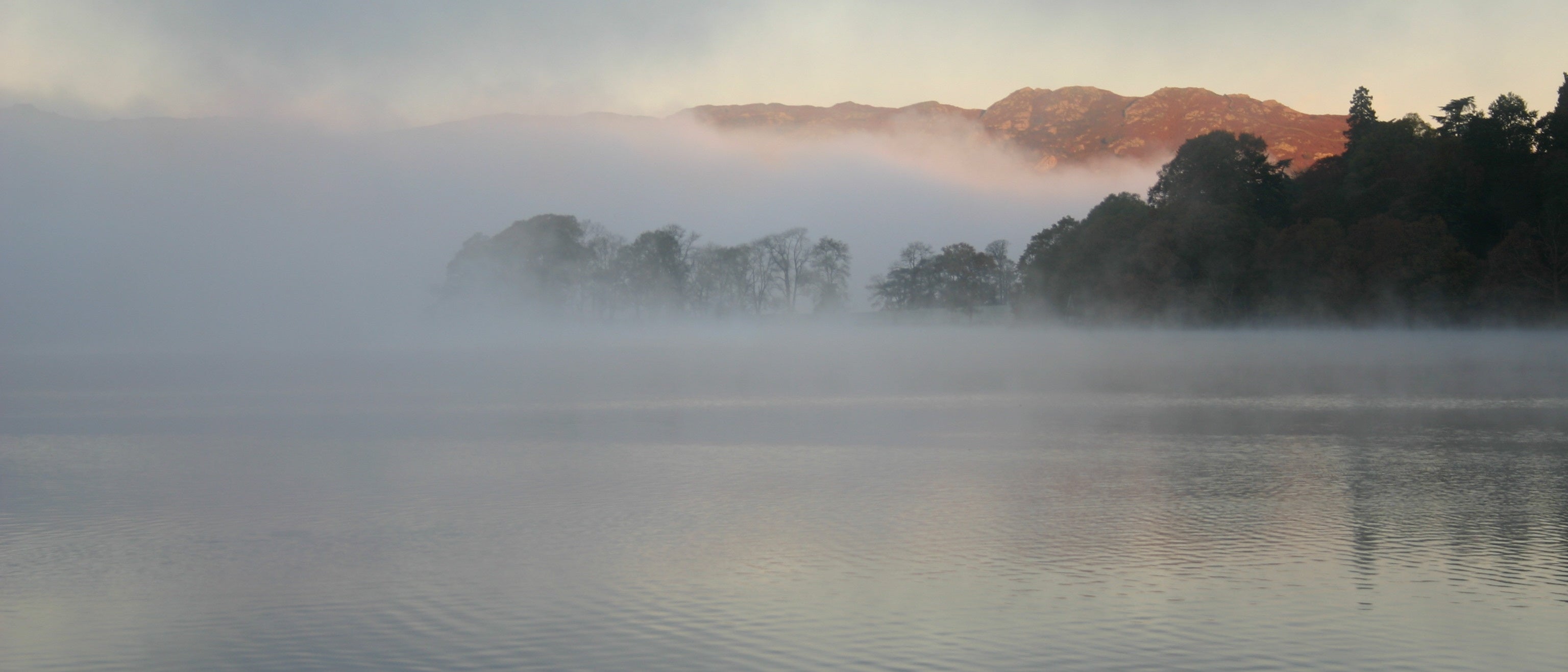 Foggy lake